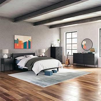 Signature Design By Ashley チェスト ※i1-1※ Sharlance Upholstered Panel Bedroom Set by Signature Design